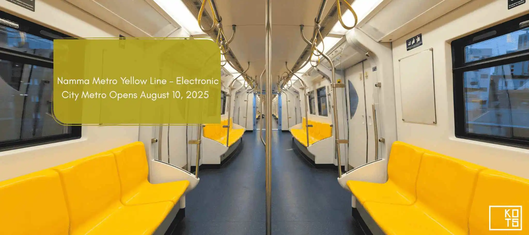Namma Metro Yellow Line – Electronic City Metro Opens August 10, 2025